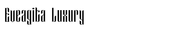 Eveagita Luxury font preview